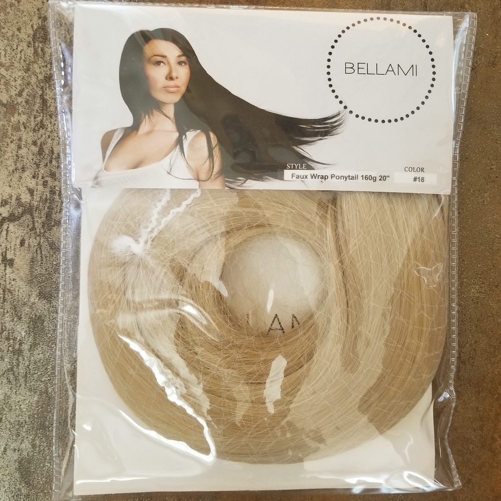 Bellami faux wrap ponytail Dirty Blonde